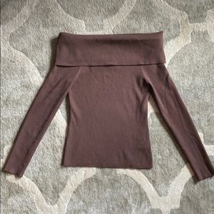 Aritzia off-the-shoulder sweater